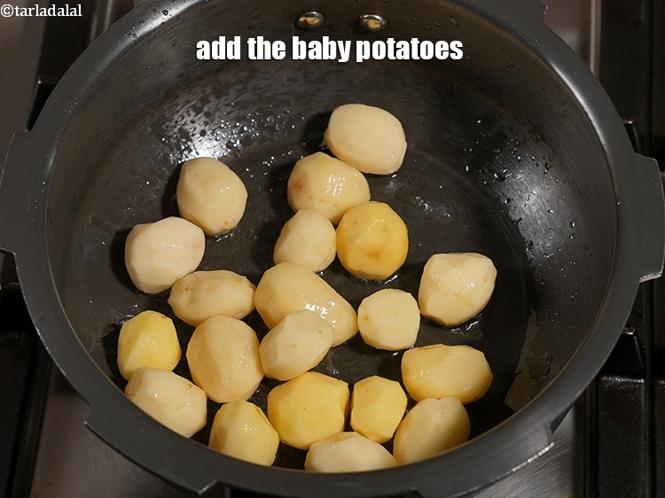 Step 6 – Add the baby potatoes.