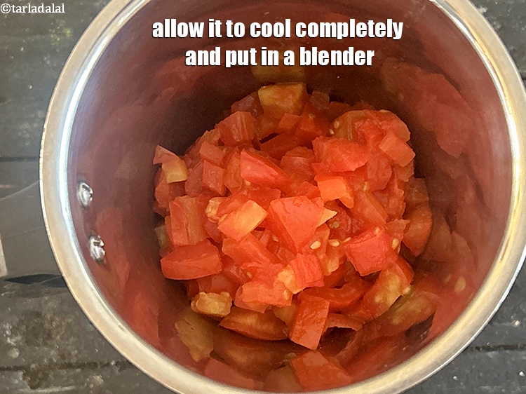 Step 6 – <meta charset="UTF-8" />Allow it to cool completely and put in a blender.
