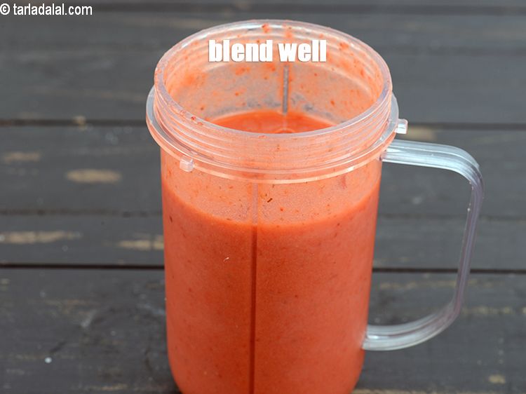 Step 6 – Blend well till smooth and frothy. &nbsp; &nbsp;