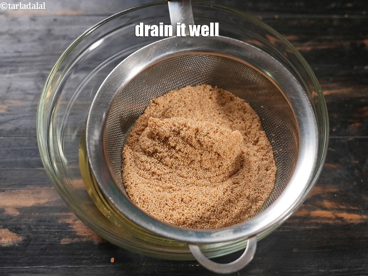 Step 6 – Drain it well.