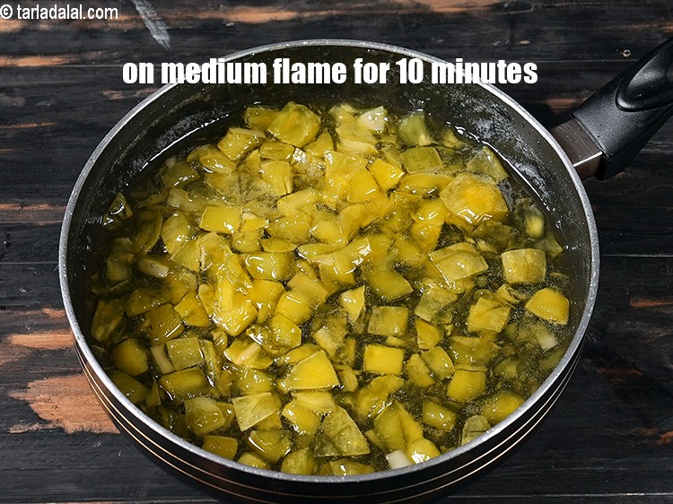 Step 6 – On medium flame for 10 minutes.