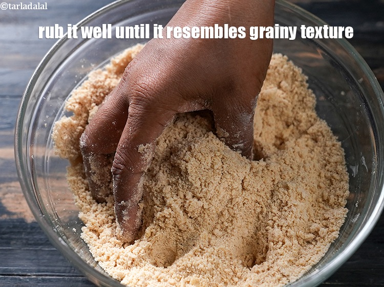 Step 19 – Make sure to rub the dough well until it resembles grainy texture to make flaky …
