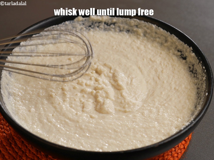 Step 6 – Whisk well until lump free.