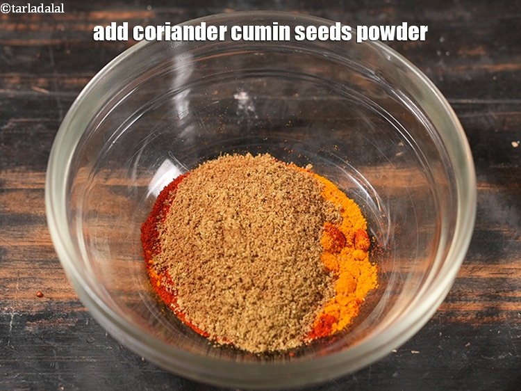 Step 42 – Add 1 tbsp coriander cumin seeds powder.