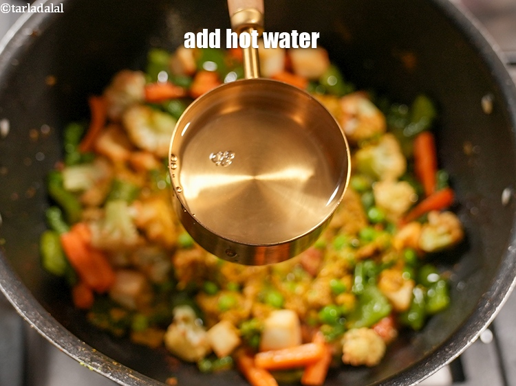 Step 43 – Add 1 cup hot water.&nbsp;