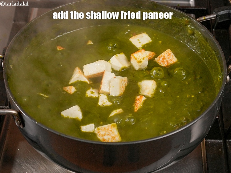 Step 42 – Add the shallow fried paneer.