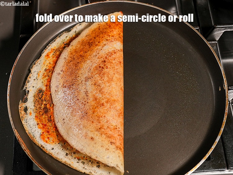 Step 42 – Fold over to make a semi-circle or roll.