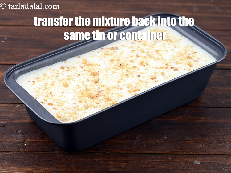 Step 42 – Transfer the mixture back into the same loaf tin or aluminium container. Sprinkle the remaining …