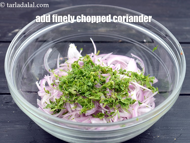 Step 49 – Add 1 tbsp&nbsp;finely&nbsp;<a href="https://www.tarladalal.com/glossary-chopped-coriander-783i">chopped coriander (dhania)</a>.&nbsp;
