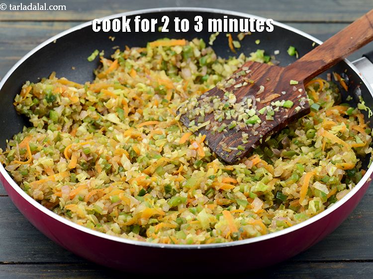 Step 44 – Add 1 tsp<a href="https://www.tarladalal.com/glossary-freshly-ground-black-pepper-kalimirch-powder-kali-mirch-ka-powder-567i" target="_blank">&nbsp;black pepper</a>. Mix well and&nbsp;cook on a medium flame for 2 …