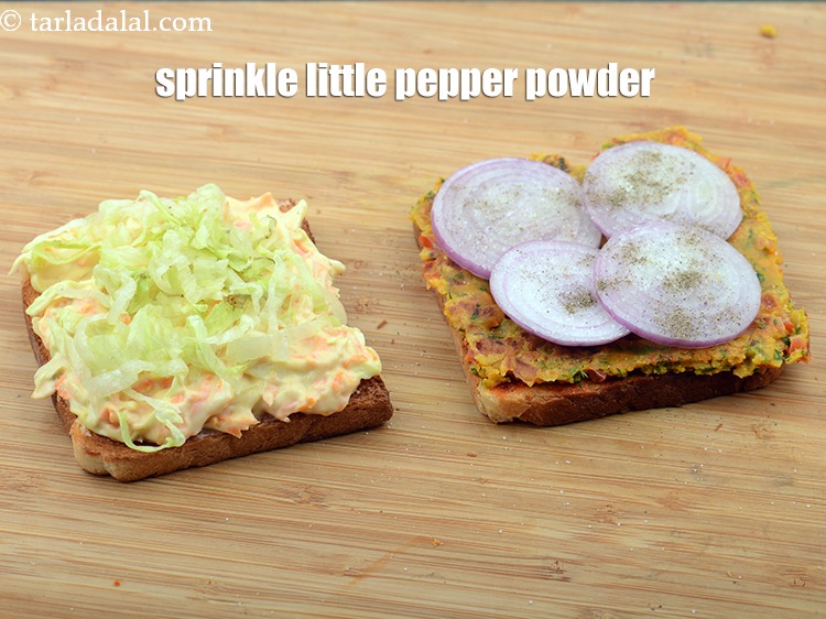 Step 43 – Sprinkle little pepper evenly over it.
