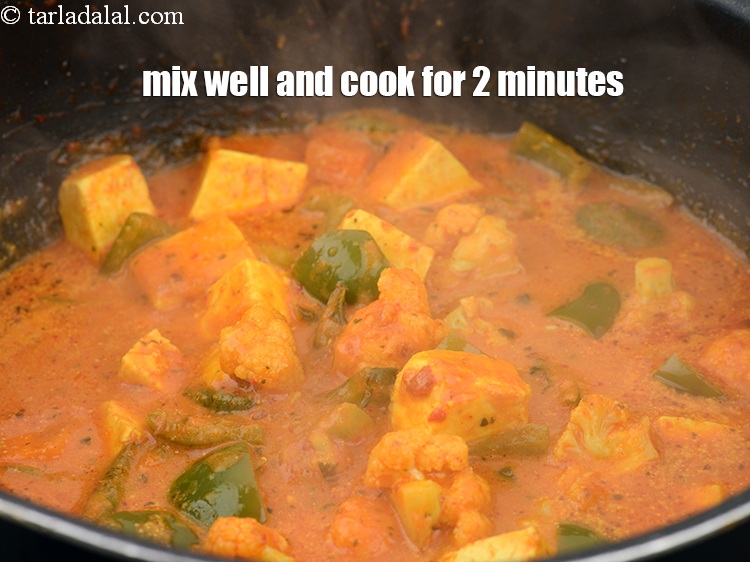 Step 43 – Mix well and cook for 2 minutes.