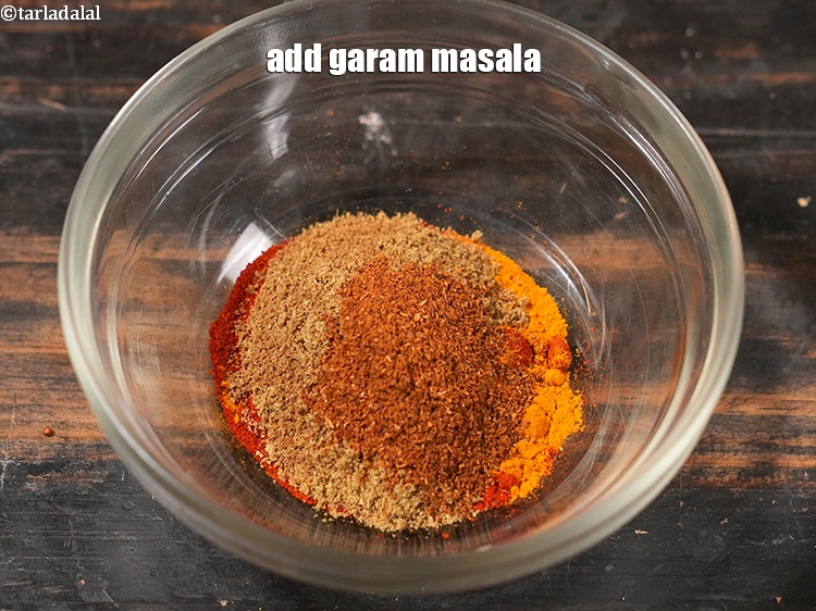 Step 43 – Add &frac14; tsp garam masala.