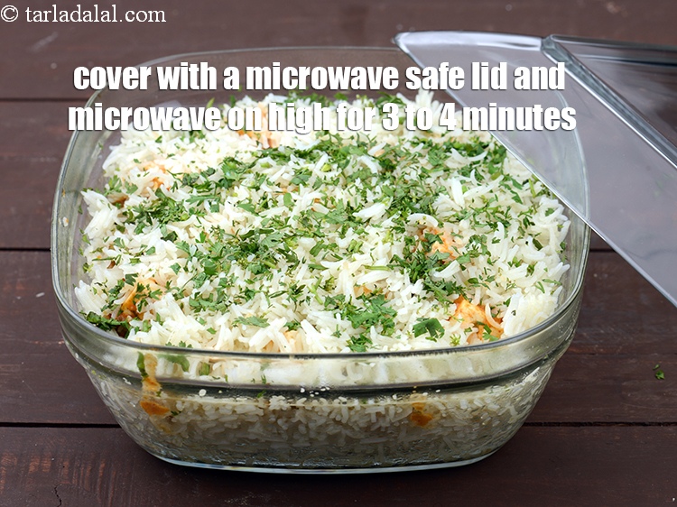 Step 45 – Cover with a microwave safe lid and microwave on high for 3 to 4 minutes.