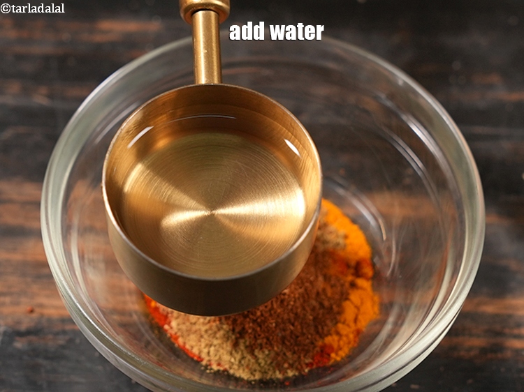 Step 44 – Add &frac14; cup water.