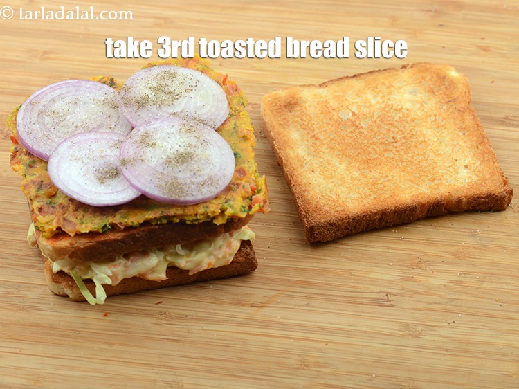 Step 45 – Now take 3rd toasted bread slice.
