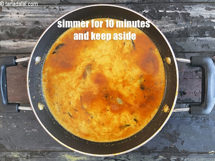 Step 45 – Simmer for about 10 minutes and keep aside.