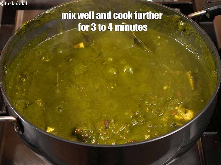 Step 45 – Mix well and cook further for 3 to 4 minutes, while stirring occasionally.