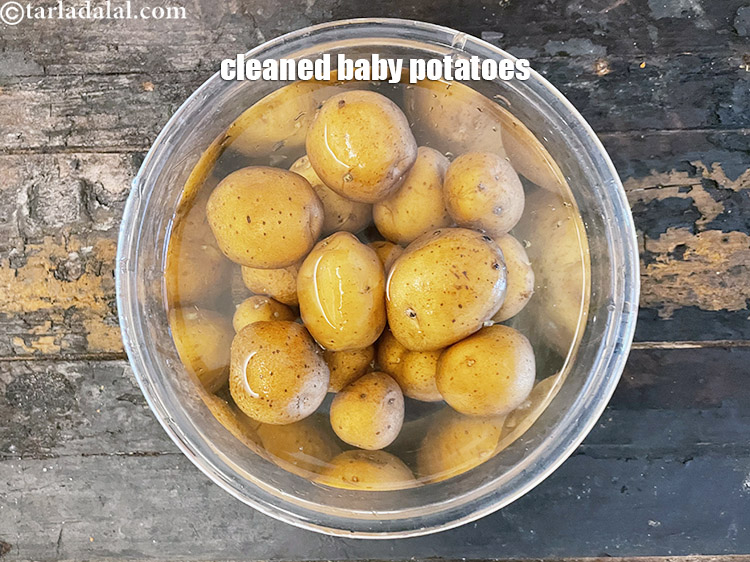 Step 14 – Your potates are now clean.