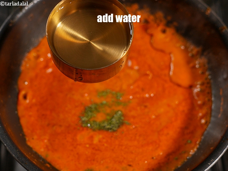 Step 48 – Add &frac34; cup water.