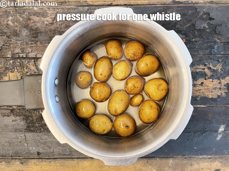Step 17 – Pressure cook for 1 whistle.