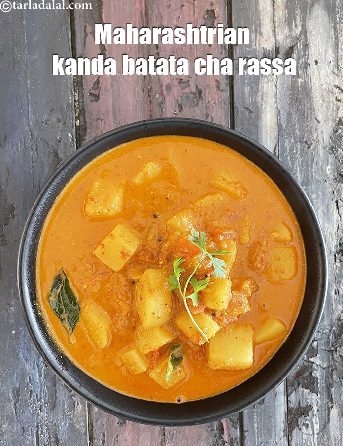 Step 48 – Serve <meta charset="UTF-8" /><strong>batata tomato rassa bhaji recipe | Maharashtrian kanda batata cha rassa | …