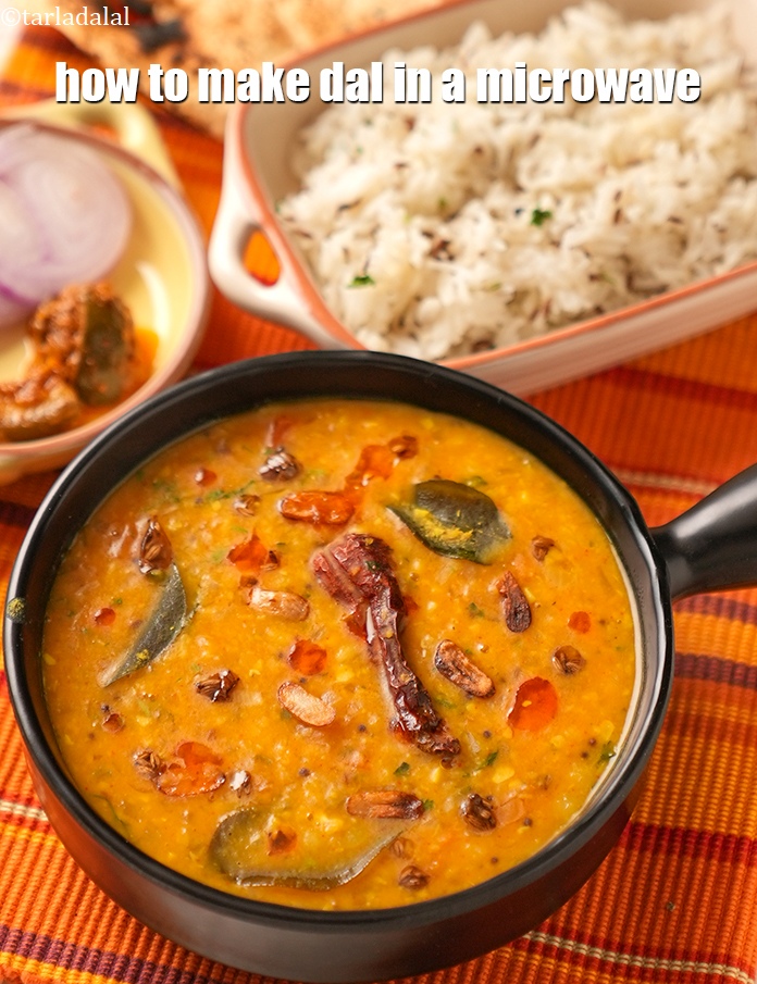 Step 50 – Serve <strong>microwave dal fry recipe | how to make dal in a microwave | dal …