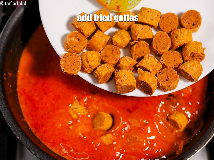 Step 50 – Add fried gattas.&nbsp;
