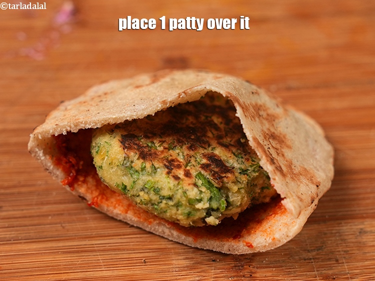 Step 52 – Place 1 patty over it.