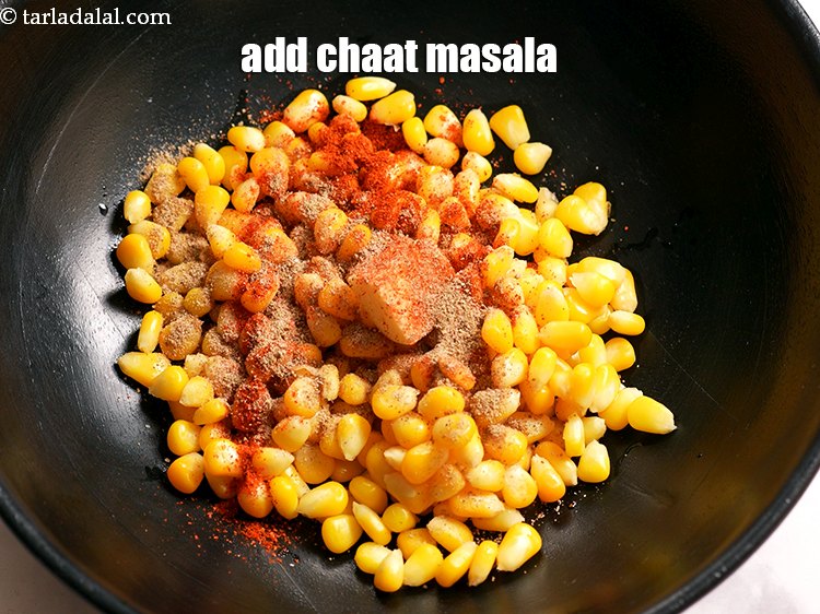 Step 15 – Add &frac12; tsp <a href="https://www.tarladalal.com/chaat-masala-164r">chaat masala</a>.