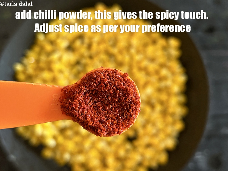 Step 13 – Add&nbsp;<meta charset="UTF-8" />1 tsp&nbsp;<a href="glossary-chilli-powder-red-chilli-powder-339i">chilli powder</a>, this gives the spicy touch. Adjust spice as per …