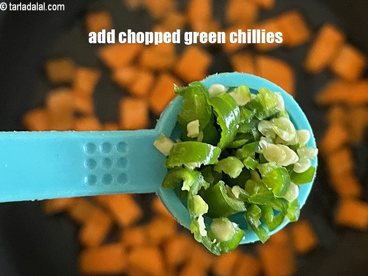 Step 11 – Add&nbsp;<meta charset="UTF-8" />1&nbsp;tsp&nbsp;finely&nbsp;<a href="glossary-chopped-green-chilli-820i">chopped green chillies</a>.