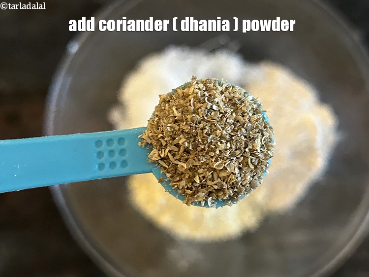 Step 17 – Add&nbsp;<meta charset="UTF-8" />1/2 tsp&nbsp;<a href="glossary-coriander-powder-dhania-powder-370i">coriander (dhania) powder</a>.&nbsp;