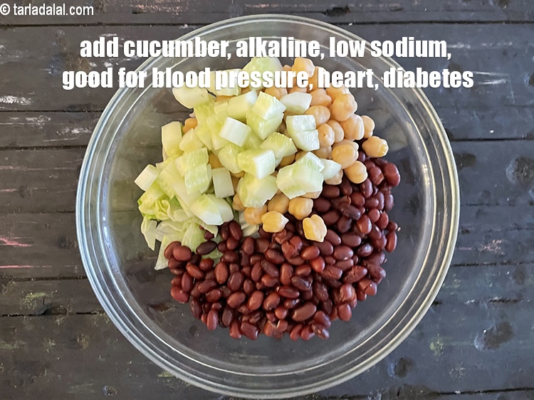 Step 9 – Add&nbsp;<meta charset="UTF-8" />1/2 cup&nbsp;<a href="glossary-chopped-cucumber-795i">chopped cucumber</a>.&nbsp;Low sodium and fair amounts of&nbsp;<a href="https://www.tarladalal.com/recipes-for-Potassium-Rich-1075" target="_blank">potassium</a>&nbsp;will help to …