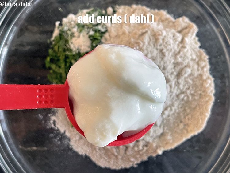 Step 7 – Add&nbsp;<meta charset="UTF-8" />2 tbsp&nbsp;low-fat&nbsp;<a href="glossary-curd-dahi-yogurt-yoghurt-383i">curds (dahi)</a>.