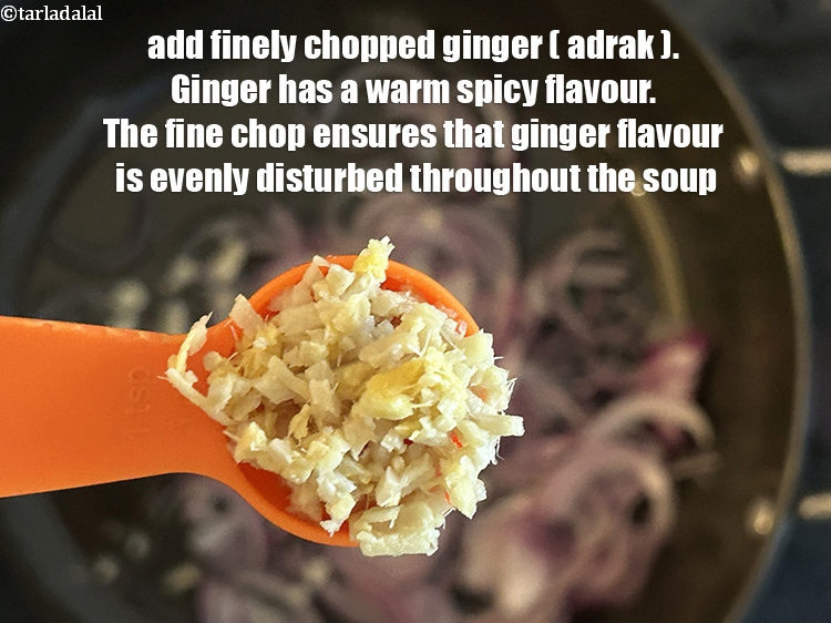 Step 10 – Add&nbsp;<meta charset="UTF-8" />1 tsp&nbsp;finely chopped&nbsp;<a href="glossary-ginger-adrak-453i">ginger (adrak)</a>.&nbsp;Ginger has a warm, spicy flavor that can add …
