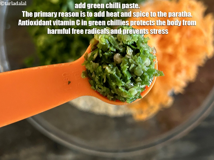 Step 7 – Add&nbsp;<meta charset="UTF-8" />1 tsp&nbsp;<a href="glossary-green-chilli-paste-hari-mirch-ki-paste-mirchi-paste-333i">green chilli paste</a>.&nbsp;The primary reason is to add <strong>heat and spice</strong> …