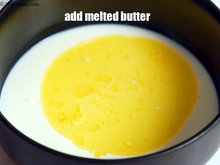 Step 6 – Add 2 tbsp melted butter.