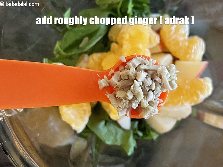 Step 7 – Add&nbsp;<meta charset="UTF-8" />1 tsp&nbsp;roughly&nbsp;<a href="glossary-chopped-ginger-786i">chopped ginger (adrak)</a>.