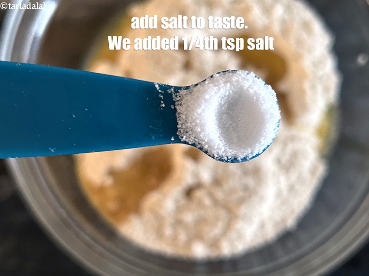 Step 6 – Add salt to taste. We added 1/4 tsp salt.