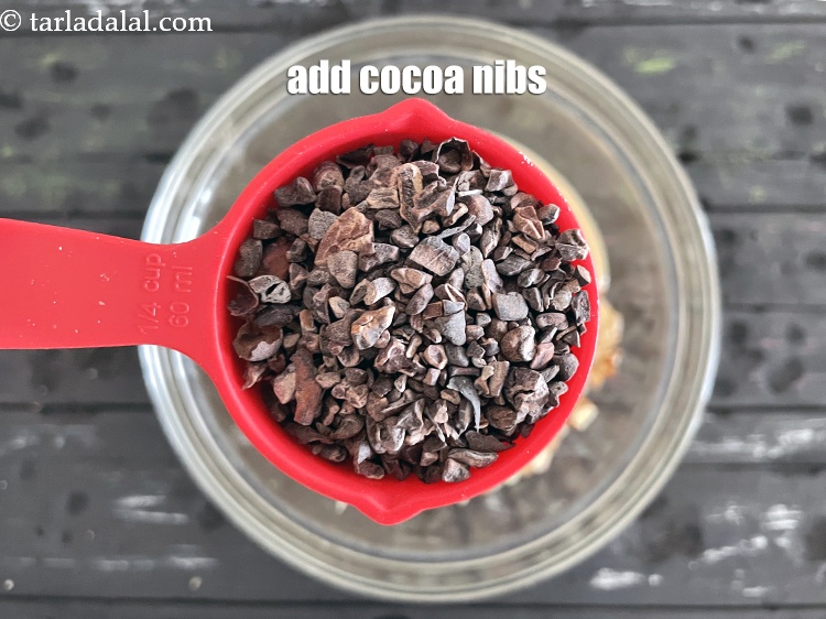 Step 30 – Use unsweetened cocoa nibs.