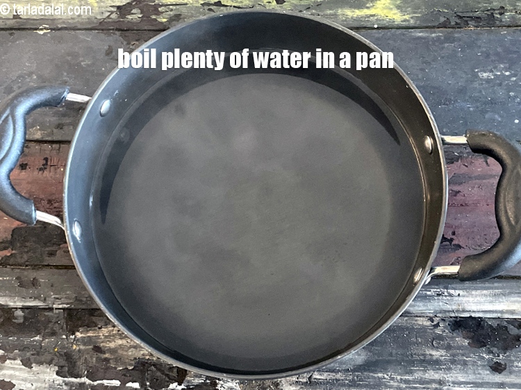 Step 16 – Boil plenty of water in a pan.