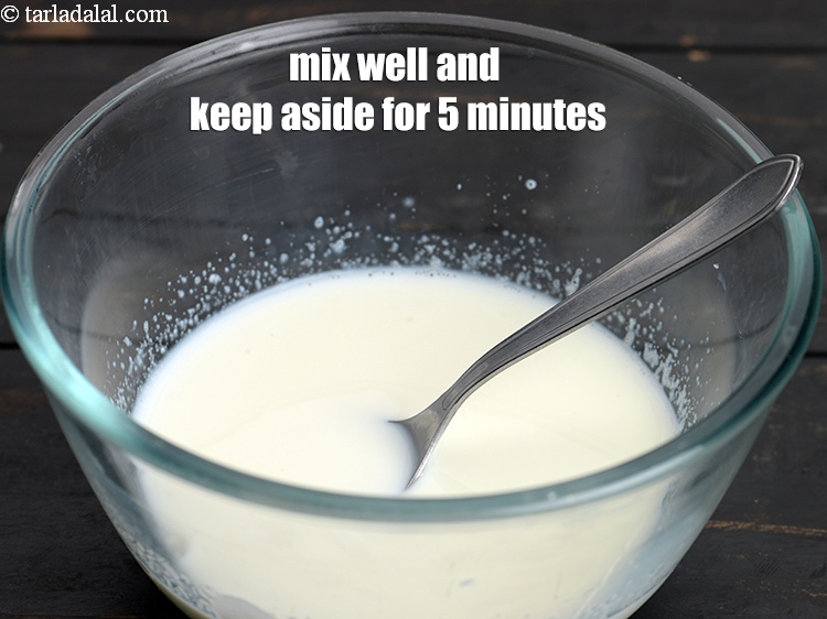 Step 6 – Mix well and keep aside for 5 minutes.