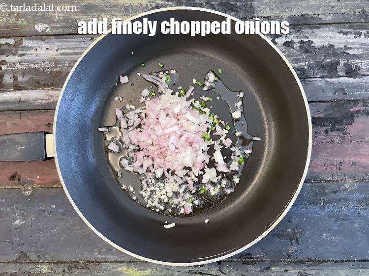 Step 11 – Add&nbsp;<meta charset="UTF-8" />1/2 cup&nbsp;finely&nbsp;<a href="glossary-chopped-onions-722i">chopped onions</a>.