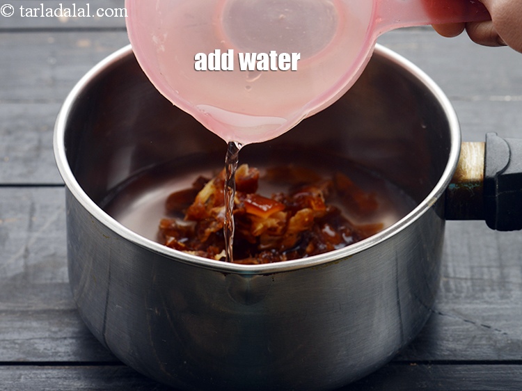 Step 6 – Add &frac12; cup of water.
