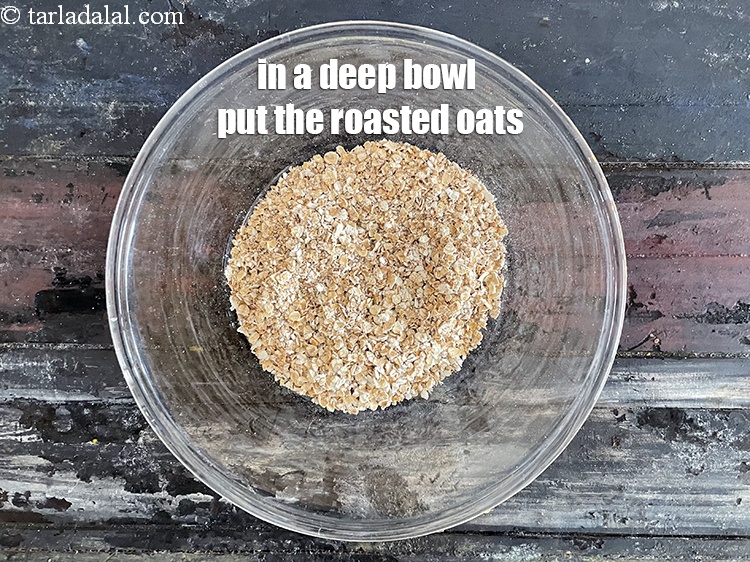 Step 7 – To make<strong> no bake oats muesli and peanut butter cookies recipe | muesli biscuits with …