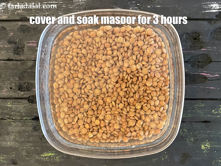 Step 7 – Cover and soak for 3 hours.