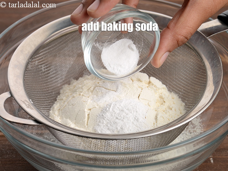 Step 6 – Add 1/4 tsp&nbsp;<a href="https://www.tarladalal.com/glossary-baking-soda-soda-bi-carb-615i">baking soda</a>.