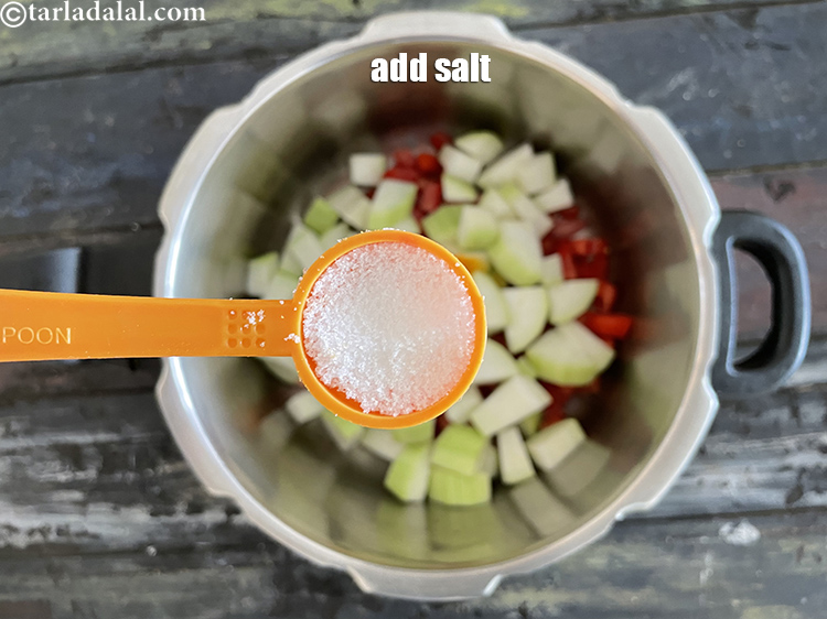 Step 17 – Add salt to taste. We used 1 tsp salt.