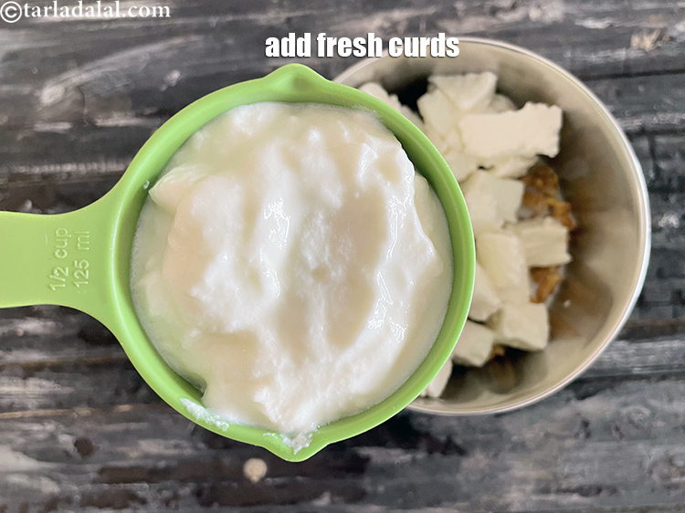 Step 6 – Add&nbsp;<meta charset="UTF-8" />1/2 cup&nbsp;fresh&nbsp;<a href="glossary-curd-dahi-yogurt-yoghurt-383i">curds (dahi)</a>.&nbsp;Curds&nbsp;help in digestion as it has very good bacteria. Probiotics …